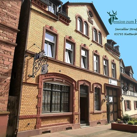 Hotel-Pension Zum Hirsch Hattersheim am Main Exteriör bild