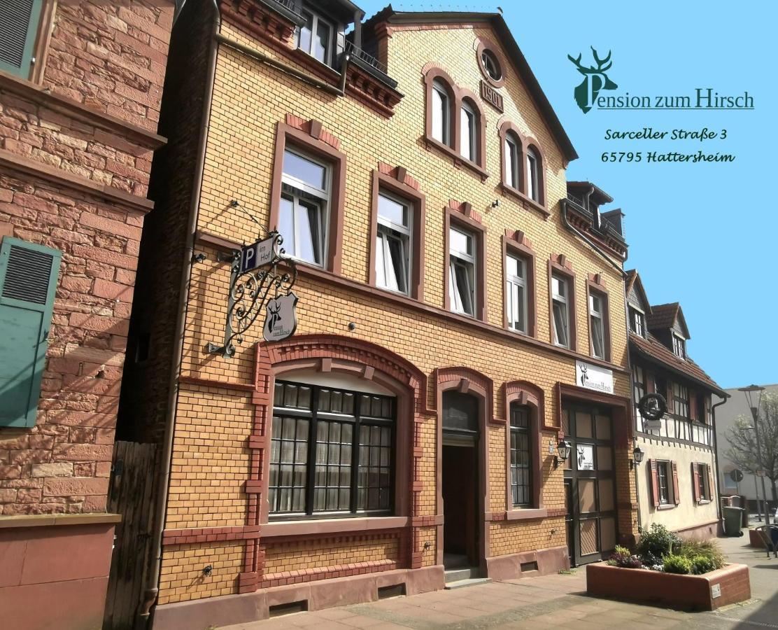 Hotel-Pension Zum Hirsch Hattersheim am Main Exteriör bild
